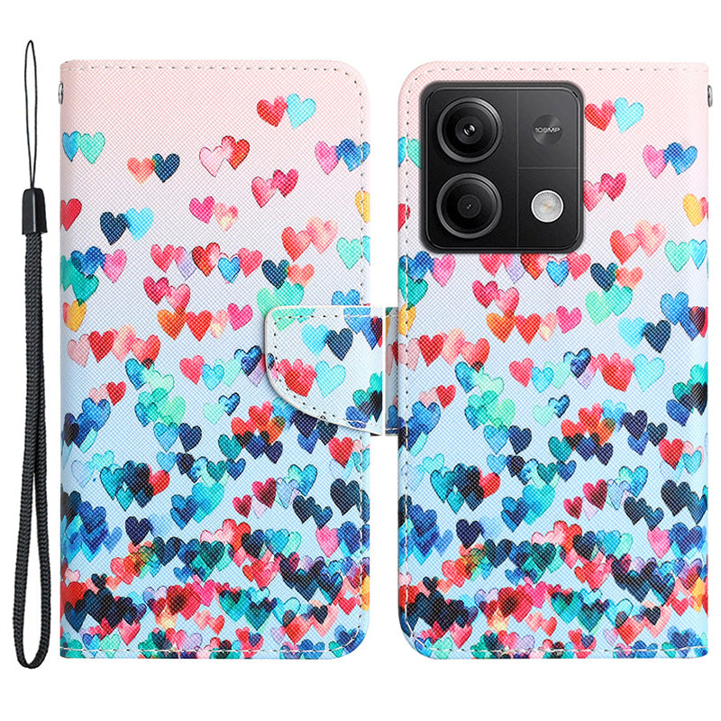 For Xiaomi Redmi Note 13 5G Case PU Leather Magnetic Clasp Pattern Printing Phone Cover For Xiaomi Redmi Note 13 5G Case PU Leather Magnetic Clasp Pattern Printing Phone Cover